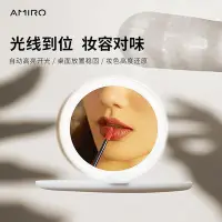 在飛比找Yahoo!奇摩拍賣優惠-~：現貨AMIRO覓光 隨身日光鏡FREE系列LED化妝鏡帶