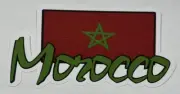 Morocco Title Die Cut Scrapbook Embellishment Junk Journal Disney Travel