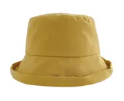 C85 Ladies Korean Version of Pure Color Curled Fisherman Hat Summer Sun Hat Sun Hat Sun Hat Vacation Travel Hat Fishing Hat
