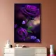 油畫-唯美 碎碎冰紫玫瑰花 禮品裝飾畫DIY數字油畫手繪填充畫 房間掛畫