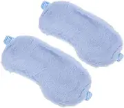 SHERCHPRY 2pcs Rabbit Fur Eye Mask Cute Sleep Mask for Women Sleeping Mask for Men Sleeping Mask for Women Eye Mask for Travel Eye Cover Eye Masks for Sleep Women Fabric Sky-blue