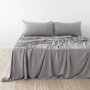 Bambury BedT Organica Jersey Knit Sheet Set - Grey - Single