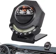 Boot Pourse - Car Compass with Suction Cup - Bousson Ball for Boat - Outdoor - Adjustable to 180 Degrees for Campsite, Climbing and Adventure