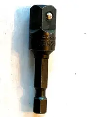 Snap-on Tools USA NEW 3/8" Drive 2" Long 1/4" Hex-to-3/8" Square Adapter AB3042
