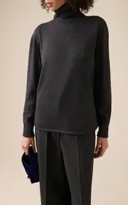 [Givenchy] Long-Back High-Neck Wool-Cashmere Sweater