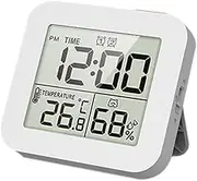 LCD Display Digital Timer Temperature and Humidity 12H/24H Switch Cycle Timer Children Countdown Alarm Clock Cooking