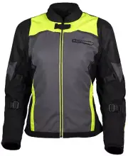Tourmaster Intake Men's Grey Hi Viz Motorcycle Jacket