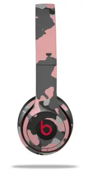 Skin Wrap for Beats Solo Wireless 2 3 4 Old School Camo Pink SKIN ONLY