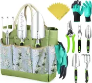 Heavy Duty Garden Tools 22 Pieces Floral Set - Rust Proof, Non-Slip, Durable ...