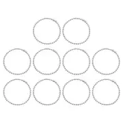 150pcs Ball Beads Chain 5.9 Inch 2.4mm Diameter Ball Connector Clasp, Silver