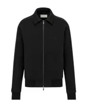 Zipper casual jacket XL Black