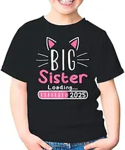 [Generic] Promoted to Big Sister 2025 Im Going to Be A Brother Unisex Kids Shirt Gift Boy Girl
