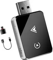 PARPAT 2 in 1 Wireless Carplay Adapter for CarPlay/Android Car, Convert Wired to Wireless with USB & Type-C V34