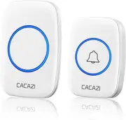 Wireless Doorbell, Nomel Waterproof Door Bell Kit, Front Doorbell,Over 300M Range and 60 Chime,5 Levels Volume and LED Flash,Plug-in Receiver for Home