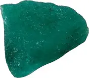 [REAL-GEMS] 21.5 Ct. Natural Green Emerald Raw Rough Loose Gemstone For Cabbing AXF-769, Small, Gemstone, hue enhance emerald