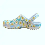 NEW CROCS Custom Bling Baya Seasonal Floral Bedazzled Rhinestones & Pearl Clog
