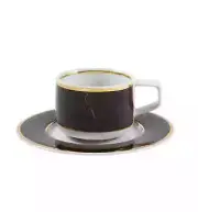 Vista Alegre Carrara Coffee Cup & Saucer, Set of 4