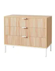 [Artiss] 3 Chest Of Drawers in Pine