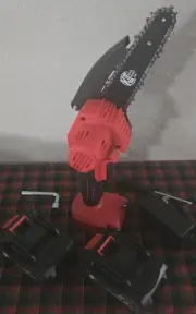 Mini Chainsaw 6-inch Portable Electric Cordless Chainsaw Battery Powered