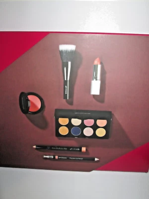 Glo-Minerals 6 Piece Alter Ego Set Lips Eyes Cheeks Brush All New in Box Full Sz