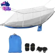 Hammock Tent, Camping Hammock, Nylon Portable Camping Hammock with Gray Mesh Mos