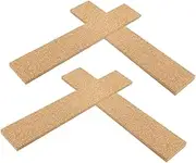 ROMISBABA 4Pcs Self Adhesive Cork Bulletin Strips for Memo Display Versatile Wall Strips for Office Home School Easy Installation for Notes Photos