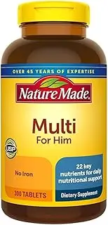 Nature Made Multi For Him Vitamin and Mineral, 300 tablet