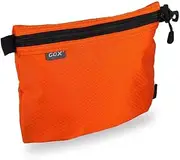 [GOX] Carry On Zipper Pouch Toiletry Bag Packing Sack Makeup Bag Digital bag (Orange)
