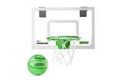 SKLZ Pro Mini 45.72cm Basketball Hoop Backboard w Ball Midnight Glow In The Dark