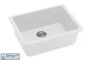 GRANITE QUARTZ STONE UNDERMOUNT KITCHEN SINK SINGLE BOWL 635