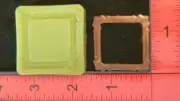 Silicone Mold square frame elegant ornate used with wax, Candle, gypsum, resin,
