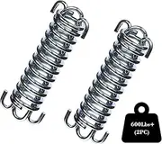 2Pcs Premium Porch Swing Spring with Weight Capacity of 300 Lb,Heavy-Duty,Stainless Steel Spring for Hammock Chair,Punching Bag and More