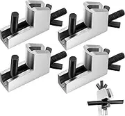 Metal Brake Line Clamp Pliers - Suitable for Flexible Hoses, Fuel & Gas Lines, Up to 1 Inch (4 Pack)