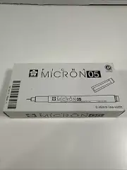 Sakura Pigma Micron 05 Black Pen 0.45mm Line Width Pack of 12 NEW