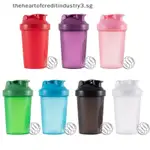 SPORT SHAKER BOTTLE 400ML WHEY PROTEIN POWDER MIXING BOTTLE