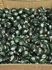60 PIECES GREEN EVIL EYE GLASS BEADS JEWELRY CRAFT MAKING LOOSE BEADS 12 MM