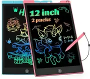 Gifts for Kids Toys, 12 Inch LCD Writing Tablet, Drawing Pads 2 Packs Doo