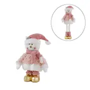 Catzon 39Inch Stractable Snowman Doll Standing Plush Decorations