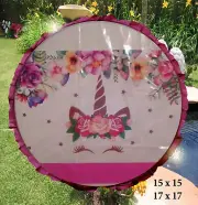 Unicorn Pinata Piñata Birthday fiesta girls boys party play Pull String or Hit