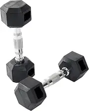 Orbit Rubber Encased Hex Dumbbells, 1 kg