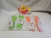 NEW VINTAGE BURPEE MCDONALD'S HAPPY MEAL TOY LOT 5 MARIGOLD RADISH SEEDS