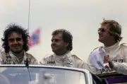 Gianfranco Brancatelli Armin Hahne and Win Percy on the drivers pa- Old Photo