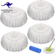 4 Pack Replacement Mop Micro Head Refill Hurricane for 360° Spin Magic Mop-Micro