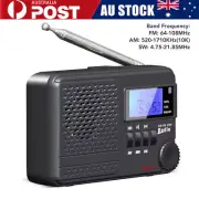 Portable AM/FM/SW Rechargeable Radio with MP3 Support USB flash drive&Micro SD