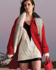 [Belle & Bloom] This Moment Oversized V-Neck Knit - Black/White