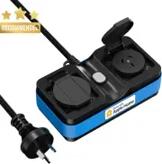 Smart Plug Outdoor Indoor WiFi 10A IP44 Waterproof 2 Sockets Homekit Alexa