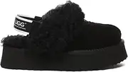 [UGG AUSTRALIAN SHEPHERD] Waffle Curly Platform | Cow Suede Upper - Women - House Shoes