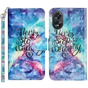 3d Pattern Print Leather Phone Case For Oppo A38 4g / A18 4g, Wallet Cover