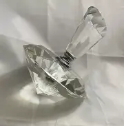 Diamond Shaped Cut Crystal Perfume Bottle