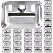 100 Pcs Wall Panel Clamp Shelf Bracket Hook Black Wallpaper